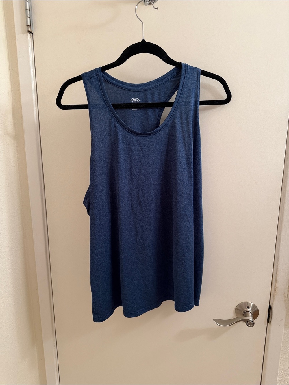 Athletic Works Navy Blue Racerback Tank Top